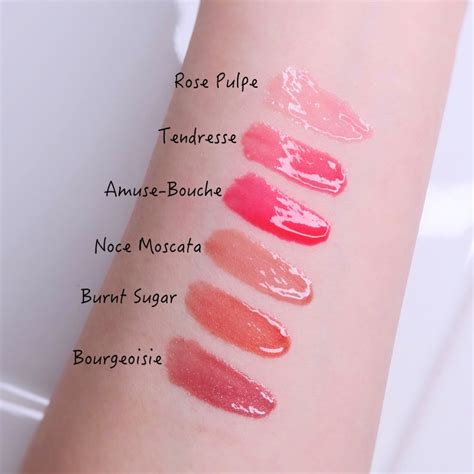 chanel rouge coco gloss swatches|best chanel glossimer.